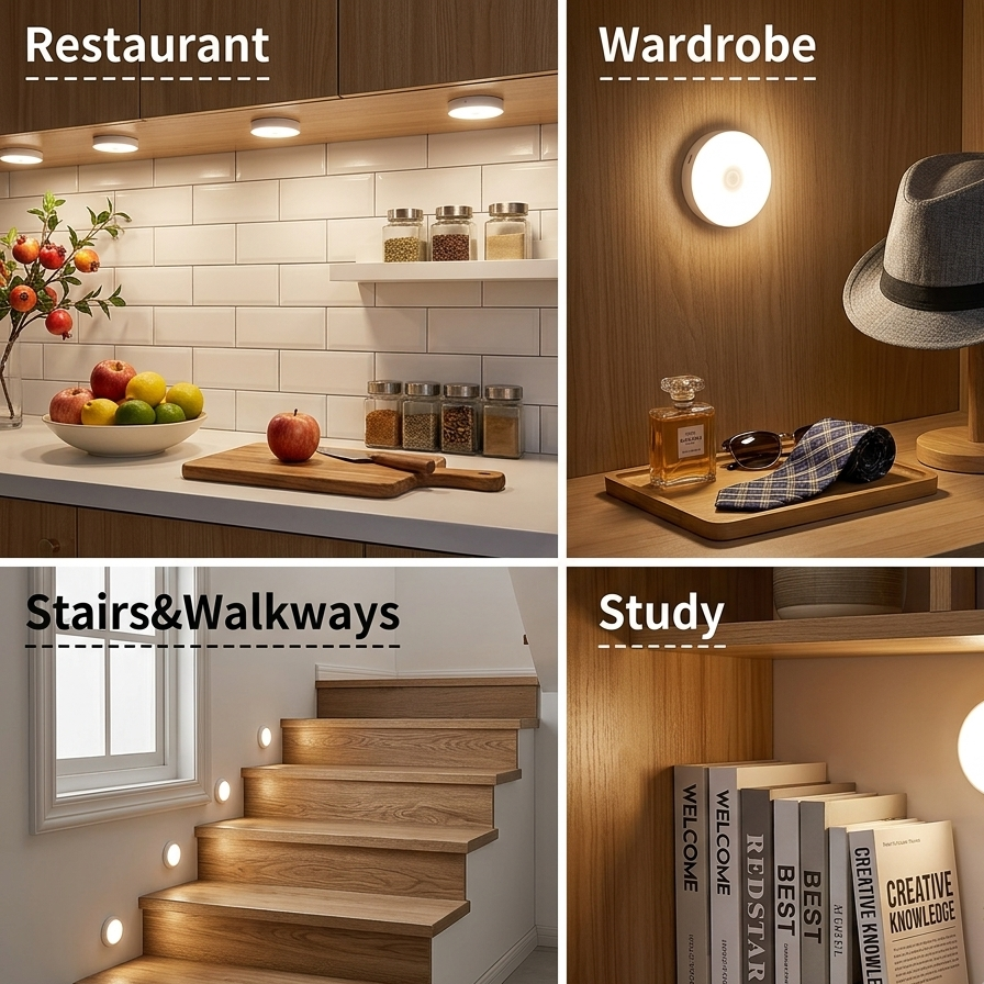 Luz LED con Sensor de Movimiento GlowSense de Novyra