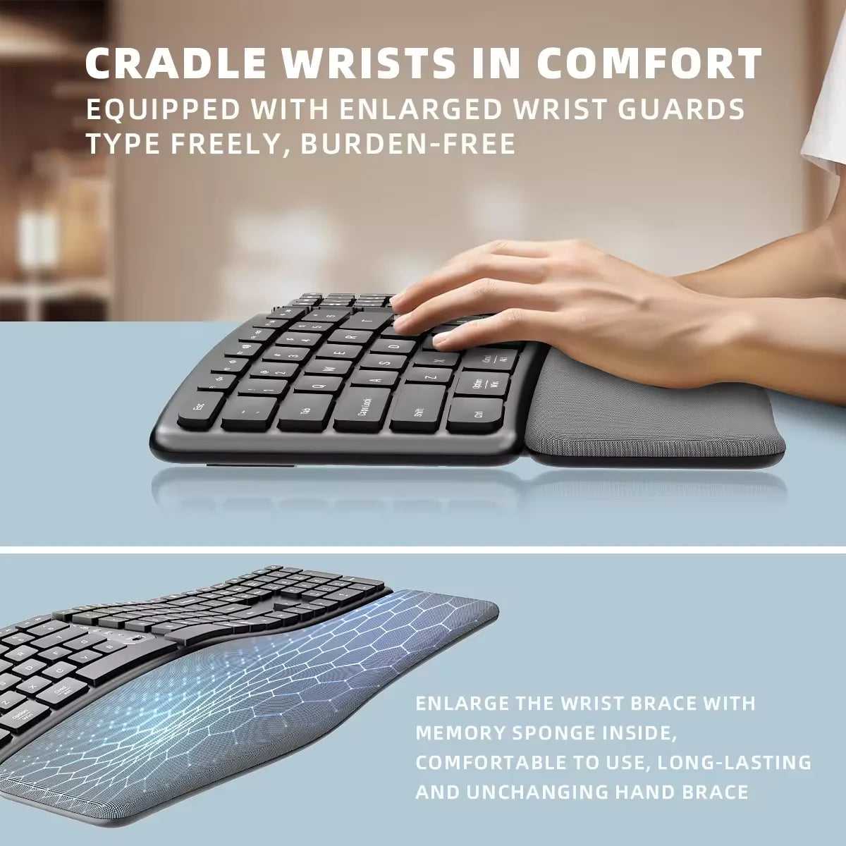 Teclado Ergonómico Novyra CurveType