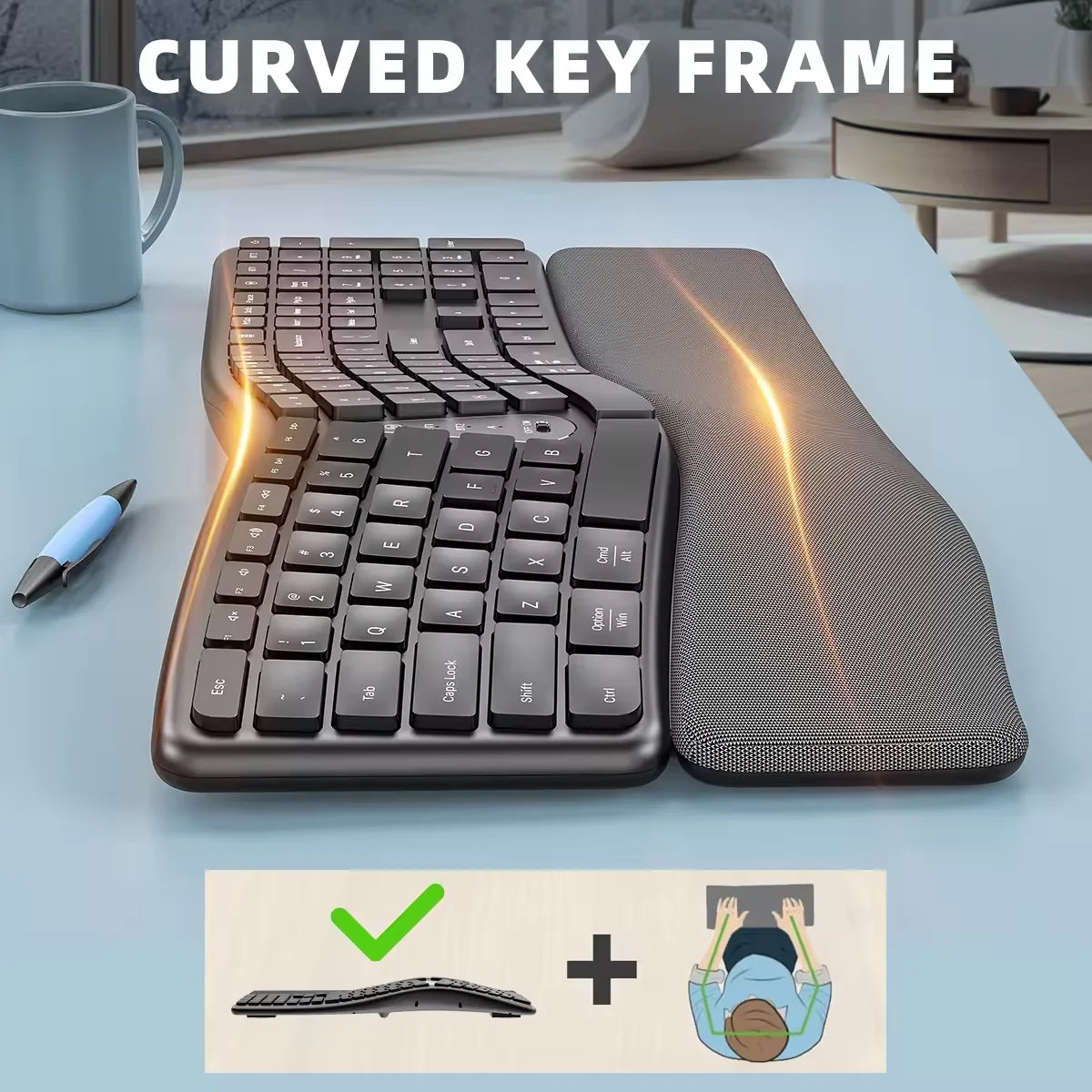 Teclado Ergonómico Novyra CurveType